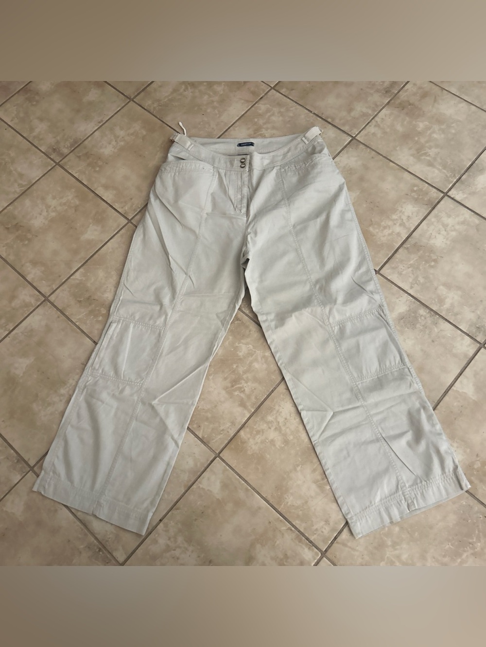 Vintage Jones New York Tan cargo pants Sz 16w